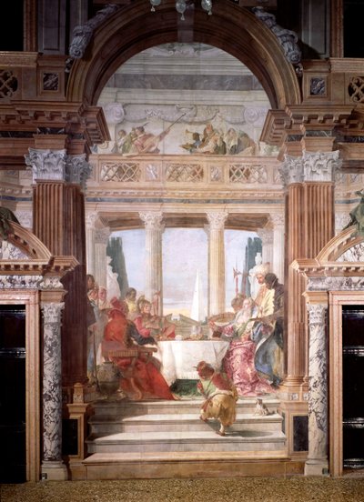 克利奥帕特拉的宴会，1747-50（详见176768） 作者 Giovanni Battista Tiepolo